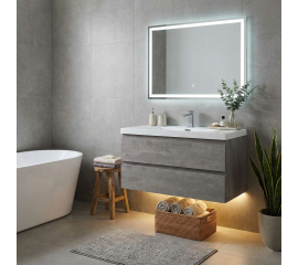 Angela 36 Wall-Mount Bathroom Vanity in Cement Grey TN-AG900-1-CGAngela 36" Wall-Mount Bathroom Vanity in Cement Grey TN-AG900-1-CG