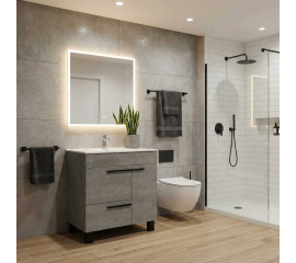 CBI Gili 36 Inch Grey Oak Modern Bathroom Vanity LS-GL36-CGCBI Gili 36 Inch Grey Oak Modern Bathroom Vanity LS-GL36-CG