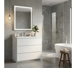 Edison 36 Inch Single Bathroom Vanity Set Glossy White TN-ED900-HGW