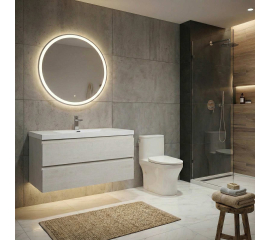 Angela 42 inch  Wall-Mount Bathroom Vanity  Birch White TN-AG1065-BW