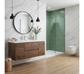 Angela 48 inch Wall Mounted Modern Single Vanity Rosewood