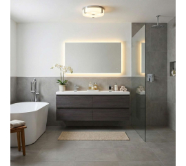 Angela 60 inch Contemporary Double Wall Mounted  bathroom vanity New Ebony TN-AG1500D-NE