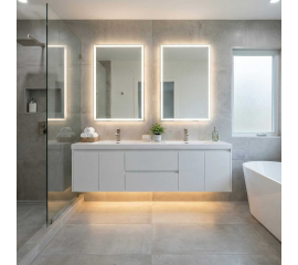 Andes 72 inch Contemporary Double Wall Mounted , Natural Oak TN-AD1800-HGW