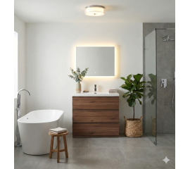 Edison 36 inch Single Bathroom Vanity Set in Walnut TN-ED900-WN