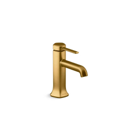 Kohler Occasion Single-Handle Bathroom Sink Faucet in Vibrant Brushed Moderne Brass ,Model: K-27000-4-2MB