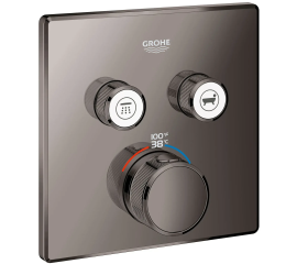 Grohe - 29141A00 - GROHTHERM SMARTCONTROL Dual Function Thermostatic Valve Trim Hard Graphite