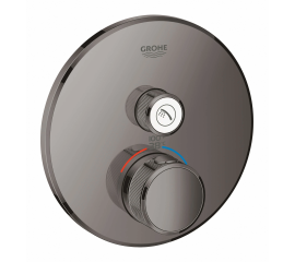 Grohe - 29136A00 Grohtherm Single Function Thermostatic Valve Trim Only with Double Knob Handles and Volume Control - Less Rough In