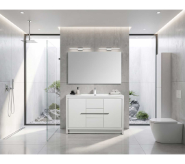 CBI Enna 48 Inch Single Bathroom Vanity TN-LA1200-HGW, Gloss White