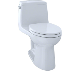 TOTO Eco UltraMax One Piece Elongated 1.28 GPF Toilet with E-Max Flush System and CeFiONtect - SoftClose Seat Included