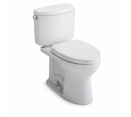 TOTO Drake II 1.28 GPF Two Piece Elongated Toilet with Left Hand Lever - Seat IncludedTOTO Drake II 1.28 GPF Two Piece Elongated Toilet with Left Hand Lever - Seat IncludedTOTO Drake II 1.28 GPF Two Piece Elongated Toilet with Left Hand Lever - Seat Included