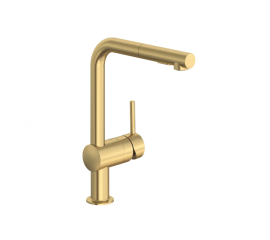 GROHE 30300GN0 MINTA SINGLE-HANDLE PULL-OUT KITCHEN FAUCET DUAL SPRAY 1.75 GPM(6.6LMIN) Brushed Cool Sunrise