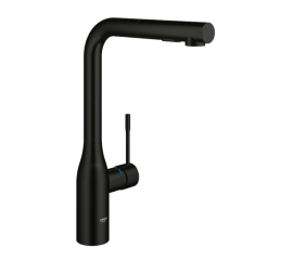 GROHE 302712430 Essence Single-Handle Pull-Out Kitchen Faucet Dual Spray 1.75 GPM (6.6 L/min) Matte Black