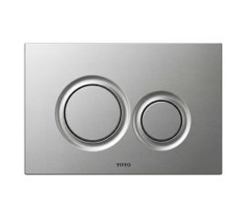 TOTO Dual Button Push Plate with Round Buttons for In Wall Tank Systems (DuoFit In-Wall Tanks)