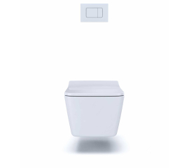 TOTO SP 1.28 / 0.9 GPF Dual Flush Wall Mounted One-Piece Elongated Chair Height Toilet Set - Includes Concealed Tank, Actuator Plate and SeatTOTO SP 1.28 / 0.9 GPF Dual Flush Wall Mounted One-Piece Elongated Chair Height Toilet Set - Includes Concealed Tank, Actuator Plate and Seat
