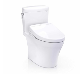 TOTO MW4363446CEMFGN#01 AQUIA IV CUBE - WASHLET + S5 TWO-PIECE TOILET - 1.28 GPF & 0.9 GPF COTTON WHITE