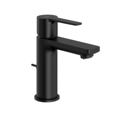 Grohe Lineare 1.2 GPM Single Hole Bathroom Faucet with StarLight, SilkMove, EcoJoy, and QuickFix Technologies - Includes Pop-Up Drain Assembly Matte Black