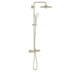 Grohe Euphoria Thermostatic Shower System with Shower Head, Hand Shower, Slide Bar, Shower Arm, and Hose
