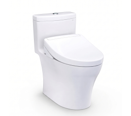 TOTO MW6463446CEMFGN#01 AQUIA IV WASHLET +S5 ONE PIECE TOILET - 1.28 GPF/0.9 GPF COTTON WHITE