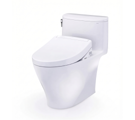 TOTO Washlet+ Nexus One-piece Elongated 1.28 GPF Toilet And Washlet S5 Bidet Seat Model: MW6423446CEFG#01