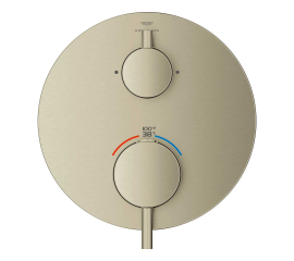 Grohe Atrio New Two Function Thermostatic Valve Trim Only with Dual Lever Handles, Integrated Diverter, and Volume Control - Less Rough In 24361EN0