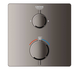 Grohe Grohtherm Thermostatic Valve Trim Only with Dual Lever Handles and Volume Control - Less Rough In 24111A00