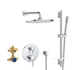 Grohe Timeless 29430000 2-Handle Pressure Balance Rainshower Bundle GROHE StarLight Chrome