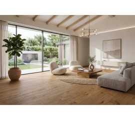 Meadival Mystic Amber Engineered Wood Floor with 8 -Layers 5/8'' x 7.5''x 87"xRL
