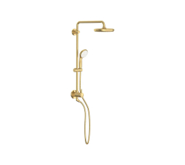 Grohe Retro-Fit 1.75 GPM Shower System with Single Function Rain Shower Head, Slide Bar, Multi Function Hand Shower, and 17-3/4" Swivel Shower Arm  26123GN1 
