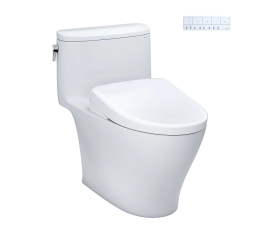 TOTO WASHLET +S7A ONE PIECE ELONGATED TOILET - 1.28 GPF MW6424736CEFG#01 WITHOUT AUTO FLUSH