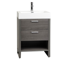 Mula 23.5" Modern Bathroom Vanity Oak RS-L600-OAK