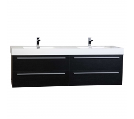 Monza 71" Contemporary  Double Vanity Set RS-DM1810-OAK