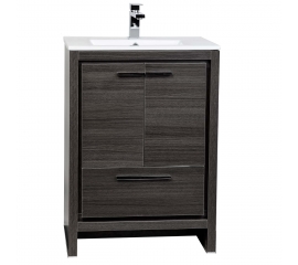 CBI Enna 23.5-inch Grey Oak Modern Bathroom Vanity TN-LA600-GO