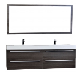 Andria 71" Contemporary Double Wall Mounted in Grey Oak TN-M1810-GO