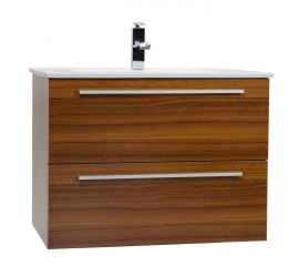 Nola 29.5" Wall-Mount Modern Bathroom Vanity Teak TN-T750C-TK