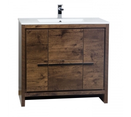 CBI Enna 36 Inch Rosewood Modern Bathroom Vanity TN-LA900-RW