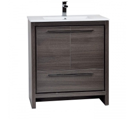 CBI Enna 29.5 Inch Grey Oak Modern Bathroom Vanity TN-LA750-GO