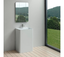 Alpsen Free Standing Solid Surface Resin Stone Sink TB-FS580-A