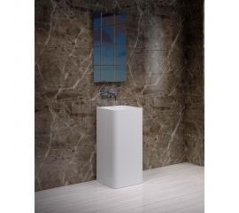 Andes Free Standing Solid Surface Resin Stone Sink TB-FS400-A