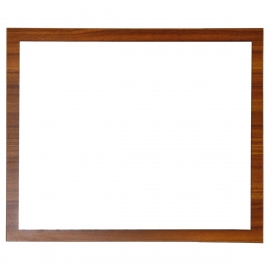 Framed Wall Mirror 31.5 in. W x 26.5 in. H Teak TN-800-M-TK