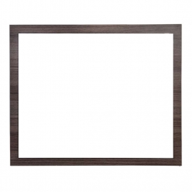 Framed Wall Mirror 31.5 in. W x 26.5 in. H Grey Oak Finish TN-800-M-GO
