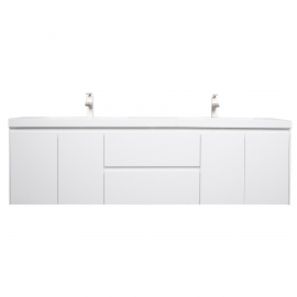 Andes 72" Contemporary Double Wall Mounted , Natural Oak TN-AD1800-HGW