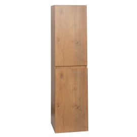 Angela 16" x 59" Wall Mounted Linen Cabinet, Natural Oak