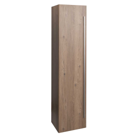 16" x 67" Wall Mounted Linen Cabinet,  Red Oak