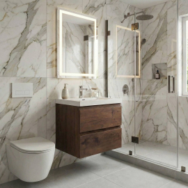 Angela  24" Wall-Mount Bathroom Vanity, Rosewood TN-AG600-RW