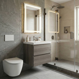 Angela 24 inc  Wall-Mount Bathroom Vanity,  Maple Grey TN-AG600-MPG