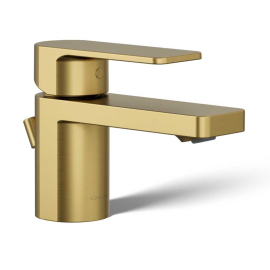 Kohler Parallel® Single-Handle Bathroom Sink Faucet in Vibrant Brushed Moderne Brass
