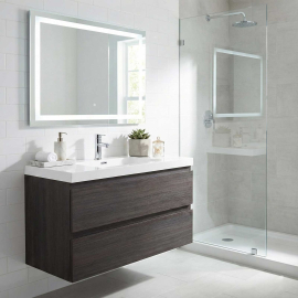 Angela 30  inch Wall-Mount Bathroom Vanity New Ebony TN-AG750-NE