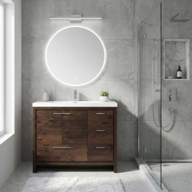 CBI 42 Inch Rosewood Modern Bathroom Vanity TN-LY1065L-RW