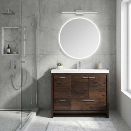 CBI 42 Inch Rosewood Modern Bathroom Vanity TN-LY1065L-RW