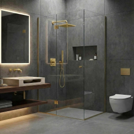 KOHLER Castia  Two-outlet  Pressure Balanced Shower System, Vibrant Brushed Moderne Brass